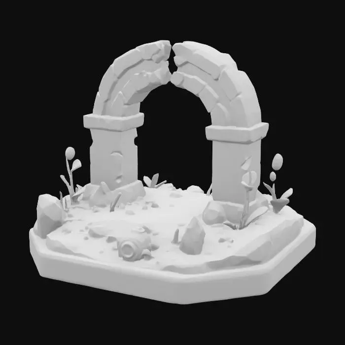 3D model for Mystic Gateway, #arch#