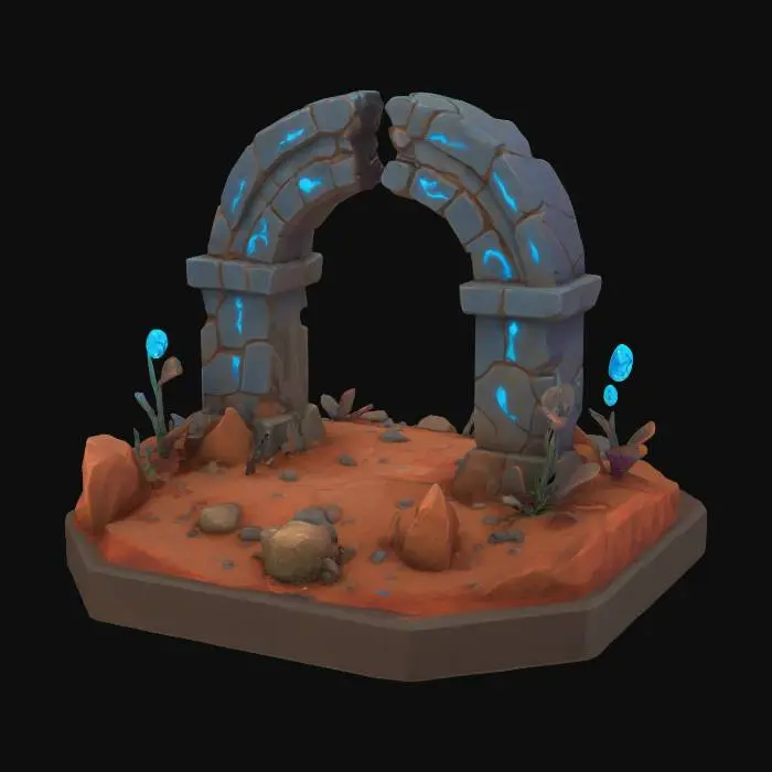 3D model for Mystic Gateway, #arch#
