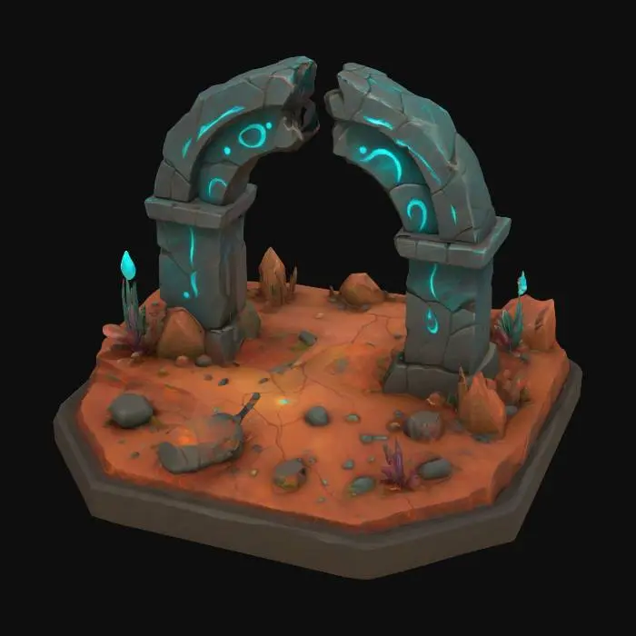 3D model for Mystic Gateway, #arch#