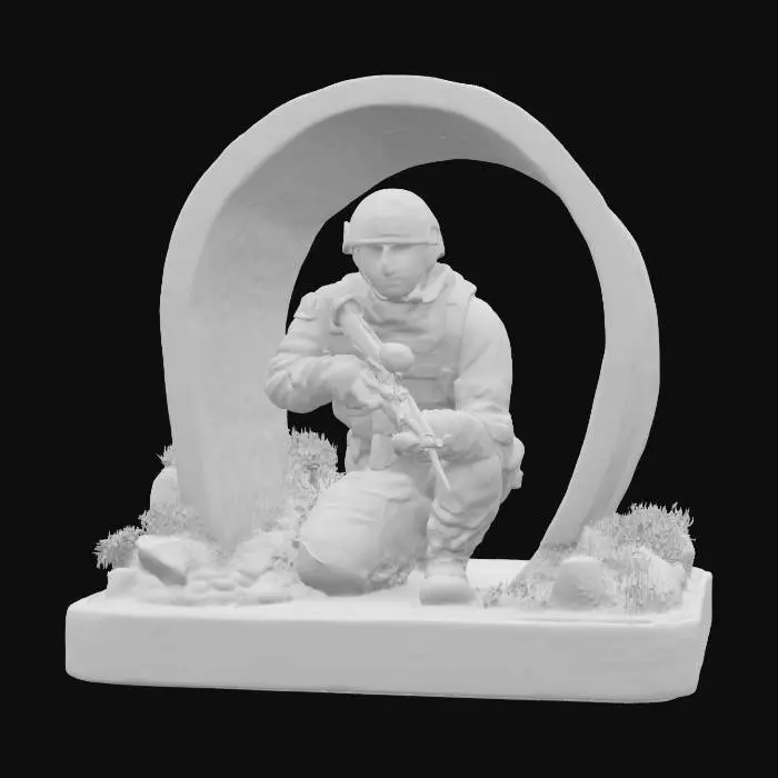 3D model for Guardian in the Culvert , #arch#