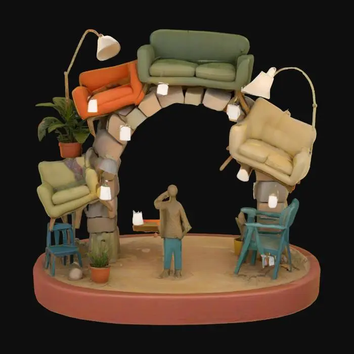 3D model for Choices Abound, #arch#