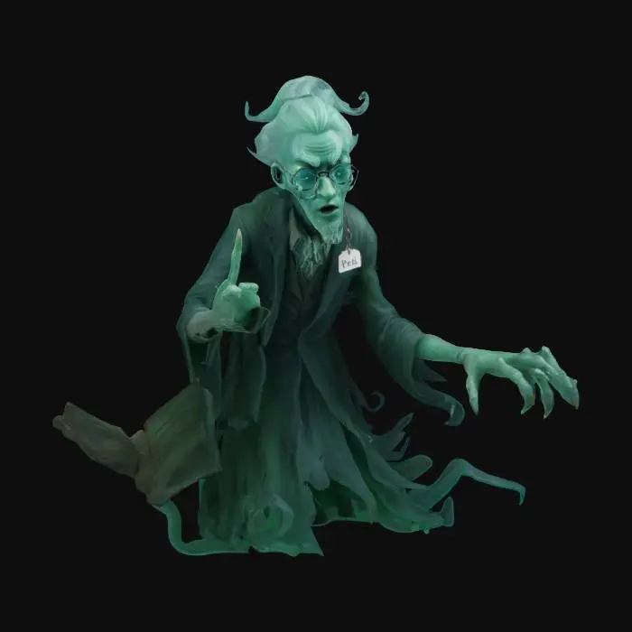 3D model for Ghostly Librarian