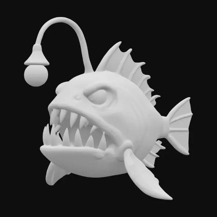 3D model for Anglerfish Glow, #ocean#