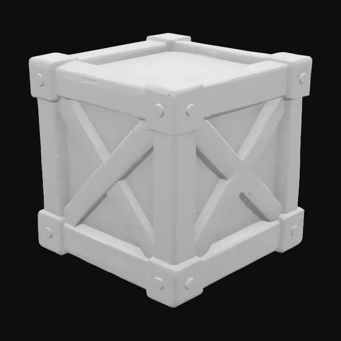 3D model for Wooden Crate