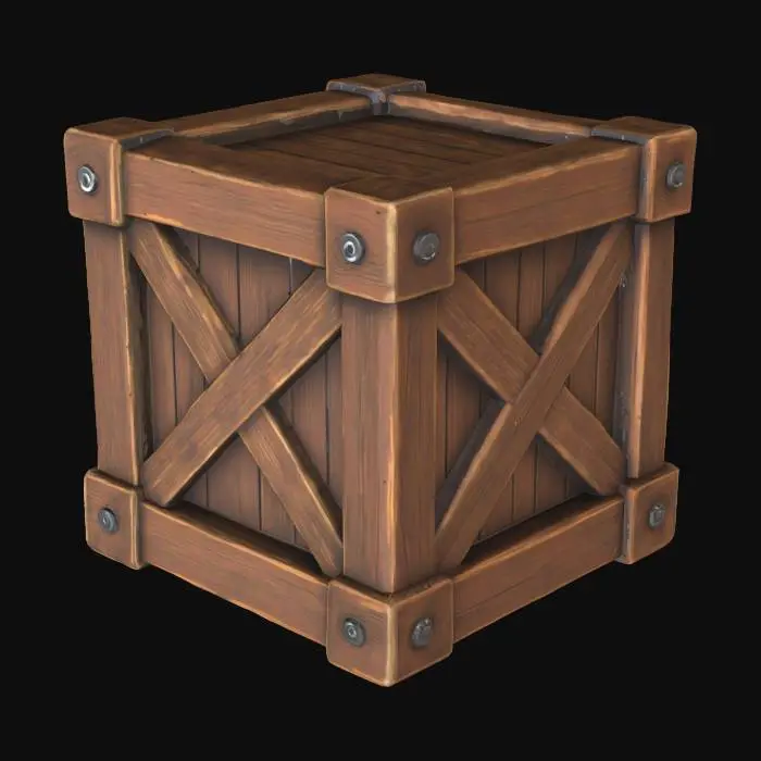 3D model for Wooden Crate
