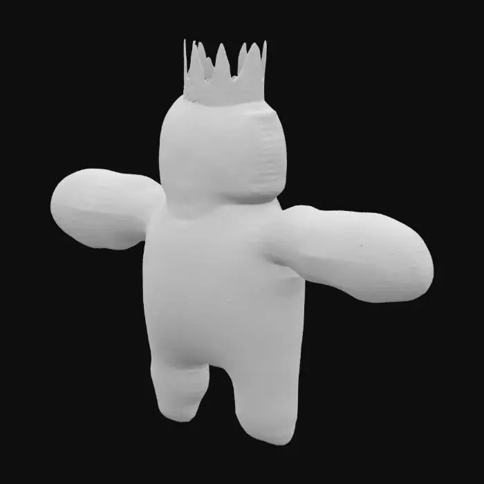 3D model for Colorful King, #SketchTo3D#