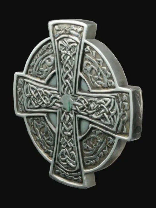3D model for Celtic Cross Coin double sided