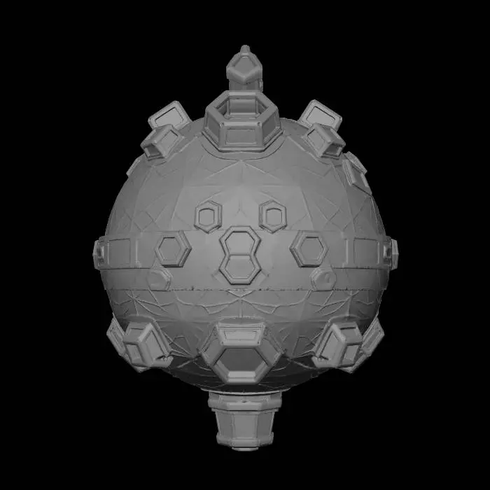 3D model for A magical futuristic core called “Meshy”, floating in space, generating thousands of glowing 3D creations from pure imagination, fantasy creatures, cyberpunk cities, stylized game characters, floating islands, holographic geometry, colorful particles, cinematic lighting, ultra detailed, dreamlike atmosphere, creative energy flowing through the universe, highly artistic, vibrant colors, 3D render, trending on ArtStation #ImagineMeshy