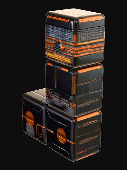 3D model for Stacked Cubes