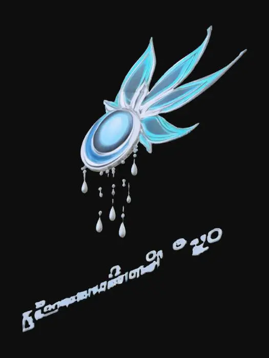 3D model for Amulet of Blue Petals