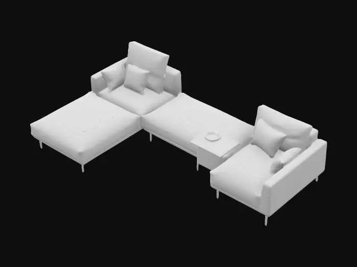 3D model for Modular Sectional Sofa
