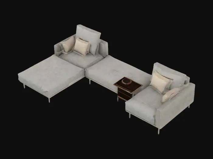 3D model for Modular Sectional Sofa
