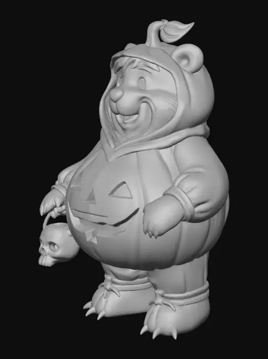 3D model for Bear Halloween Night, #Halloween2025#