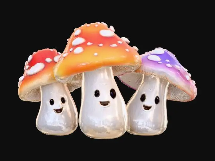 3D model for Mushroom Friends