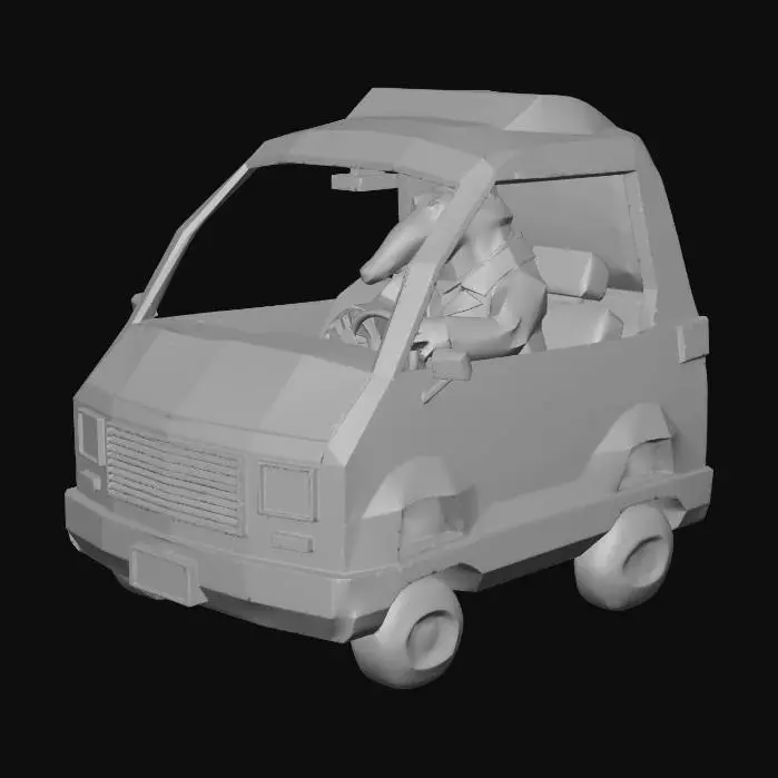 3D model for Wolf at the Wheel