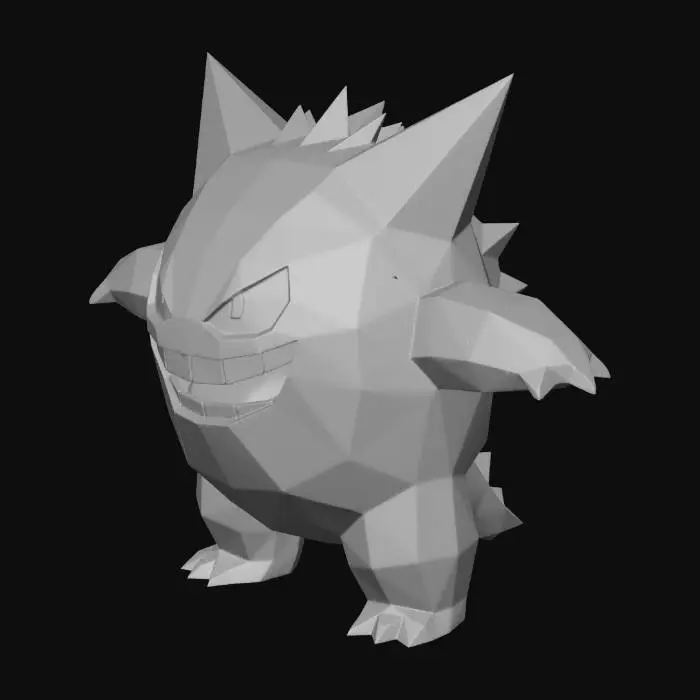 3D model for Low-Poly Gengar