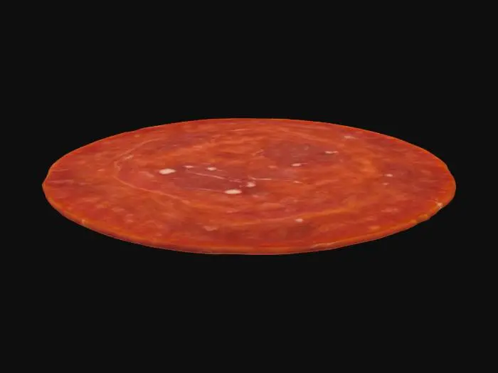 3D model for red Pepperoni Slice