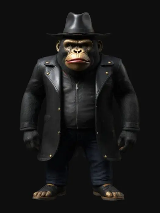 3D model for Cool Ape in Leather