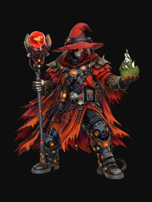 3D model for Cyber Mage Conjurer