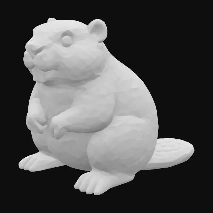 3D model for Beaver Sculpture