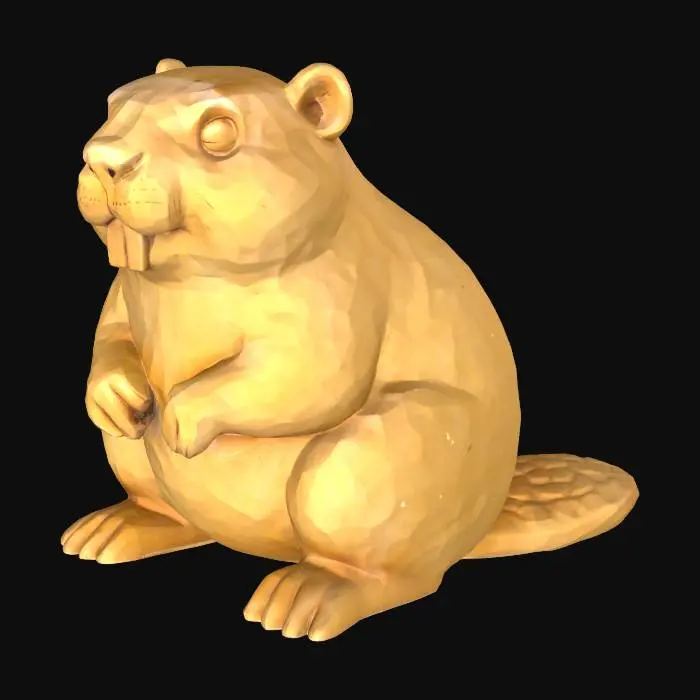 3D model for Beaver Sculpture