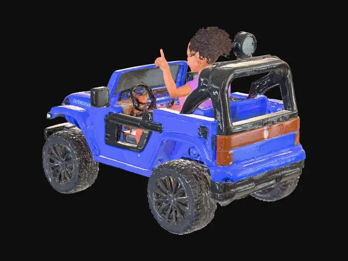 3D model for Child in Toy Car