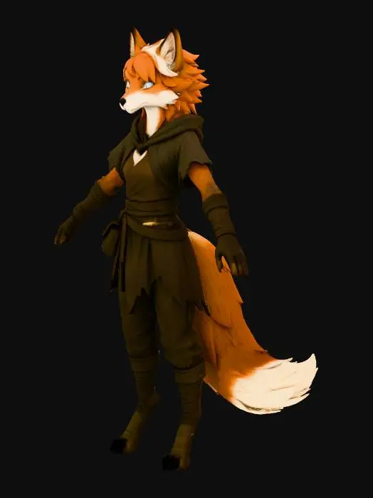 3D model for Fox Warrior in the Tavern