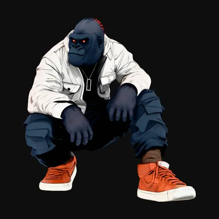 3D model for Modern Gorilla, Beast