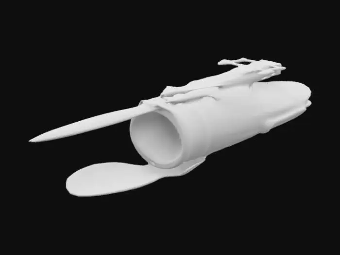 3D model for Hidden Blade Gauntlet