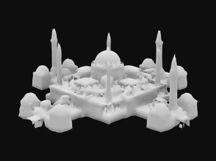 3D model for Hagia Sophia Illustration
