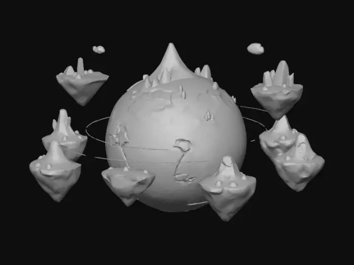 3D model for Floating Worlds Fantasy