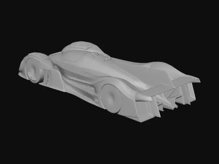 3D model for Futuristic Race Car Prototype