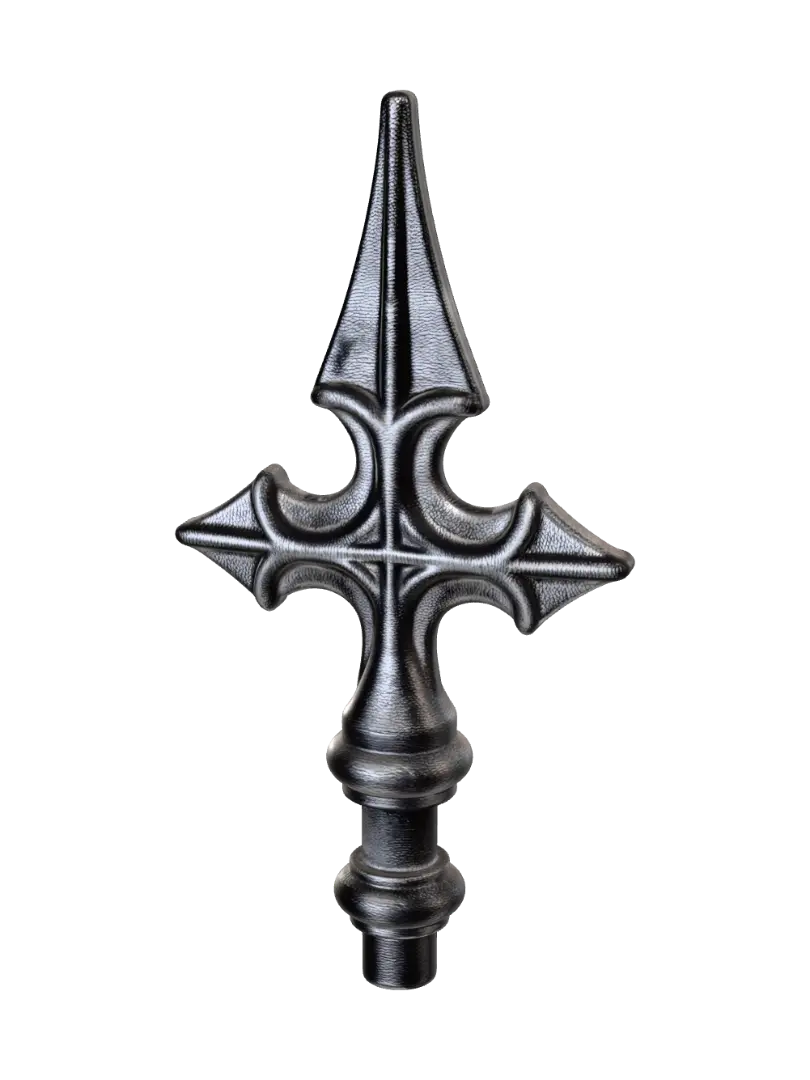 Gothic cross finial - Spike 3D model, vytvořený pomocí AI