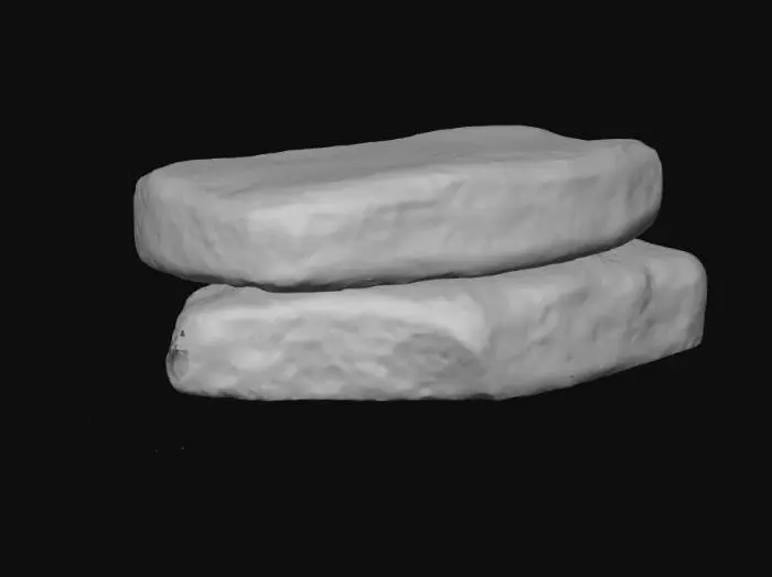 3D model for Yellow rocks A1