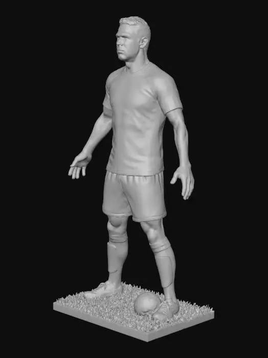 3D model for Vreau o figurina cu Cristiano Ronaldo, pregatit sa bata o lovitura libera, figurina trebuie sa stea pe picioare, sa fie stabila. Cristiano Ronaldo ar trebui sa aiba tricoul Portugaliei pe el.