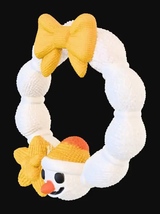 3D model for Winter Cheer Wreath