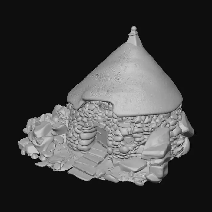 3D model for rock house