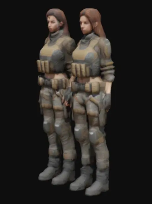 3D model for Warrior Twins