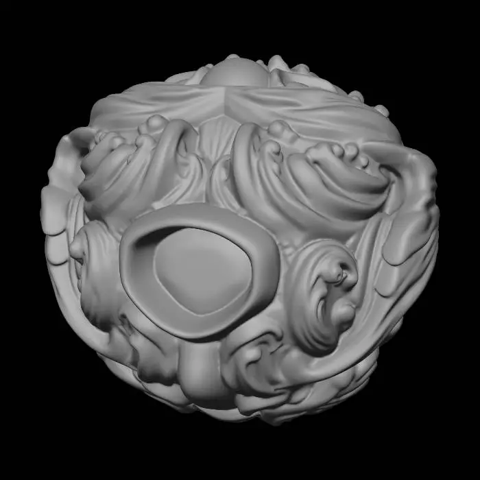 3D model for Caramel Rosette Sphere