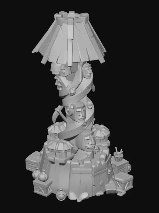 3D model for Totem Tower Lamp