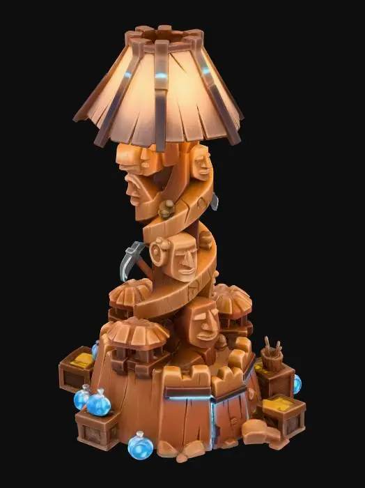 3D model for Totem Tower Lamp