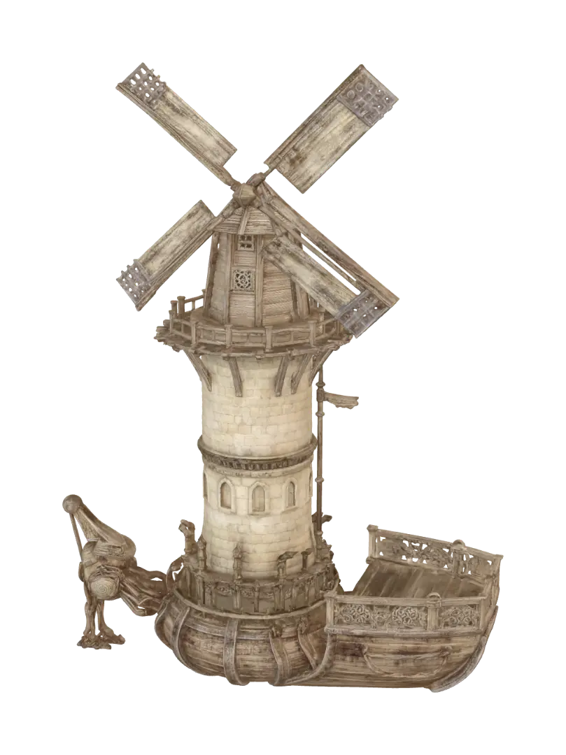 Modelo 3D de Windmill Ark, gerado por IA