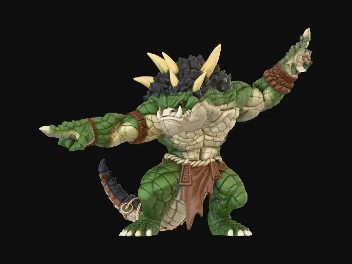 3D model for Chuuzuuth Lizardfolk Monk