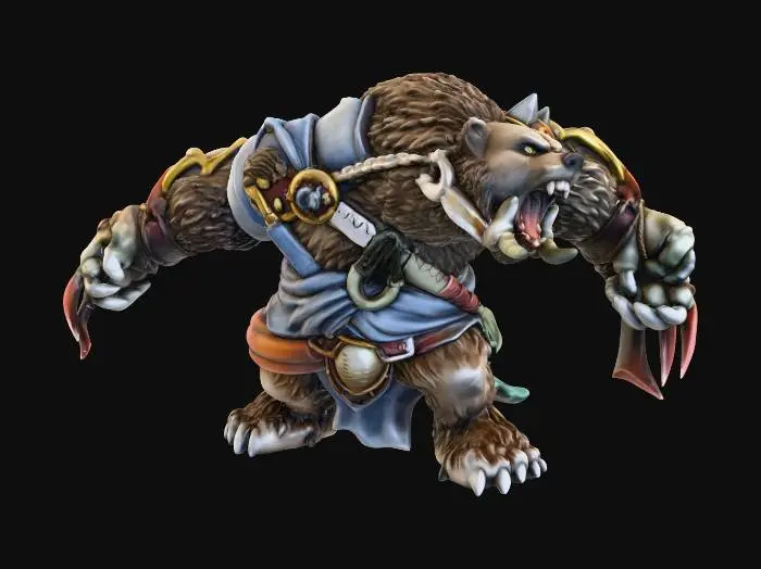 3D model for Werebear Warrior