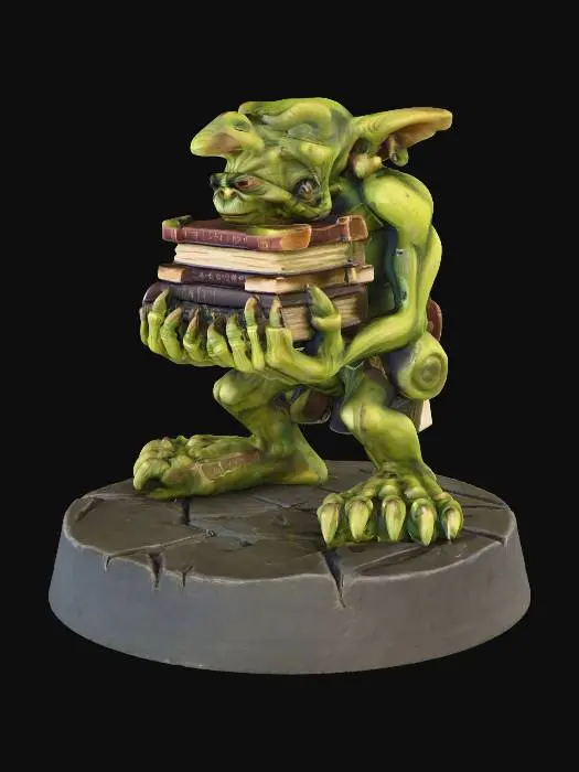 3D model for Goblin Scholar