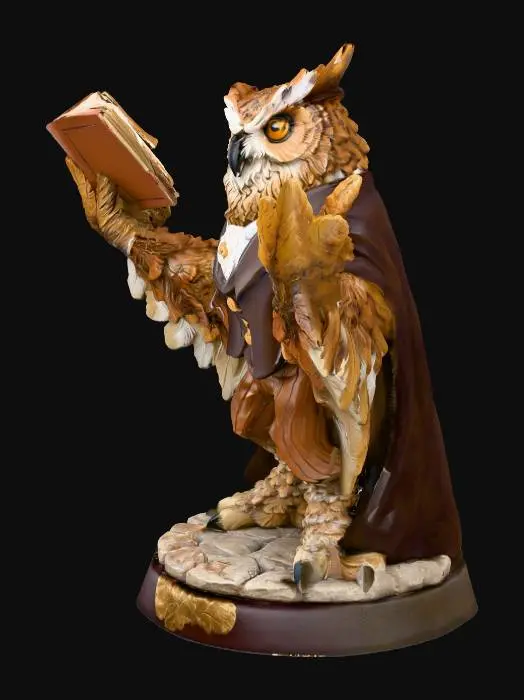 3D model for The Scholarly Owl