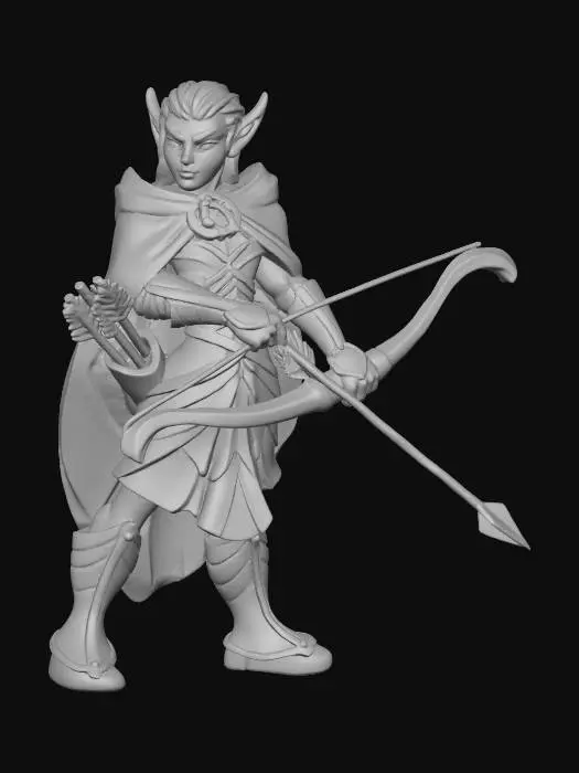 3D model for Elf Archer