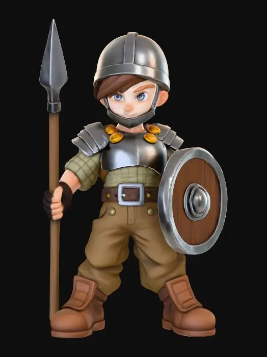 3D model for Young Warrior Jay