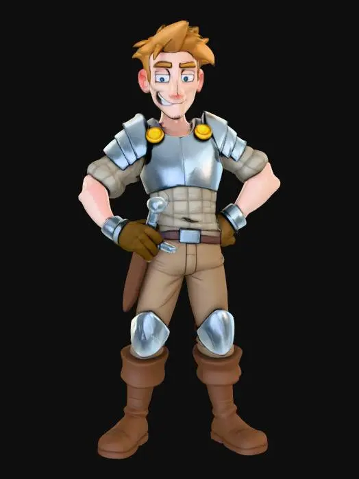 3D model for Adventurous Knight