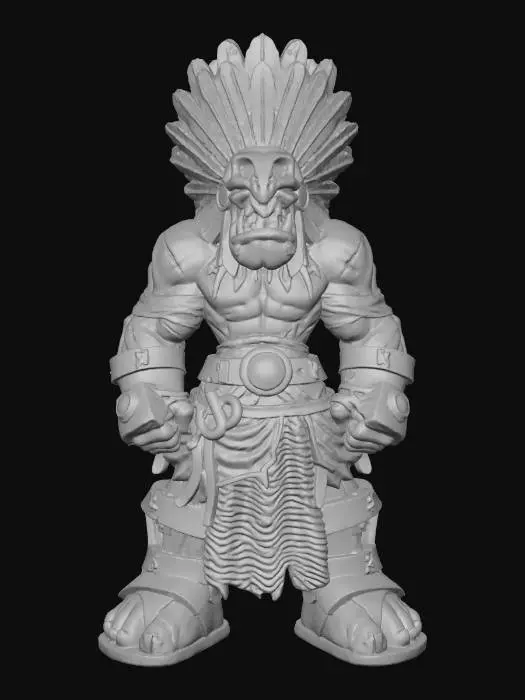 3D model for Half Orc Priest